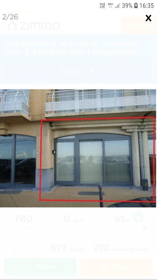 Appartement "Zeezicht 002" Oostende Exteriör bild